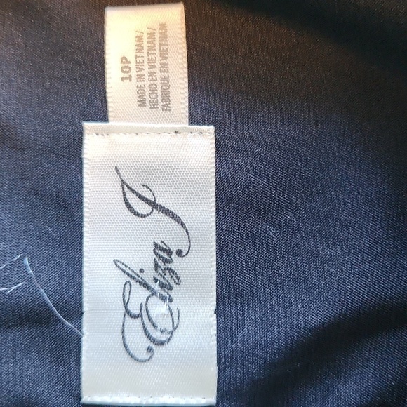 Eliza J Black Velvet Damask Pattern Dress - Picture 13 of 14